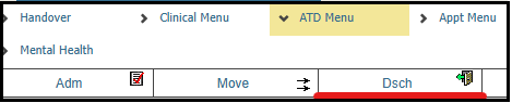 Screenshot of ATD menu